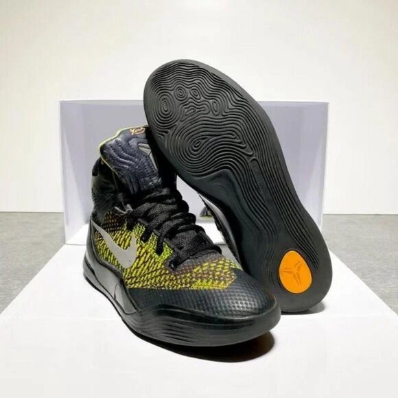 Nike Kobe Zoom Mamba Green Red Black Hightop Basketball Sneaker Size 5.5Y - Picture 5 of 5